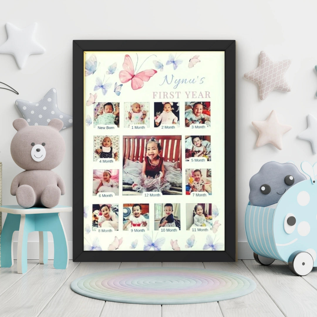 Newborn to 1 Year Photo Frame - 1
