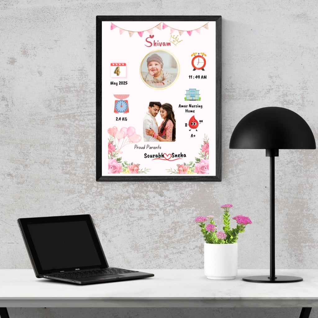 Personalized Newborn Photo Frame