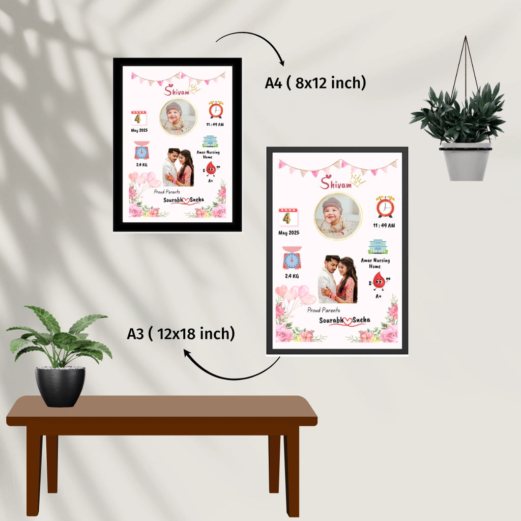 Personalized Newborn Photo Frame